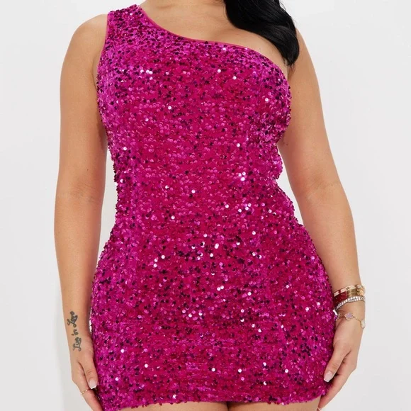 open lace back dress Party Pink Girls Strappy Sequin Bodycon Dress main image 1